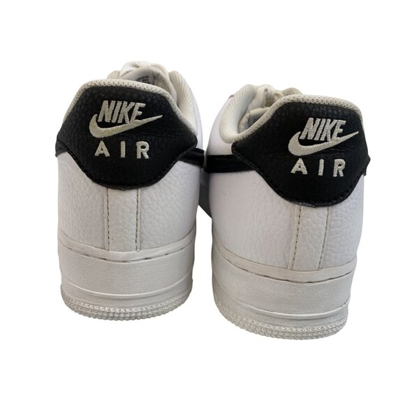 Mens 12 Nike Air Force 1  Low White/Black Sneakers Athletic CT2302-100 GUC main image 14